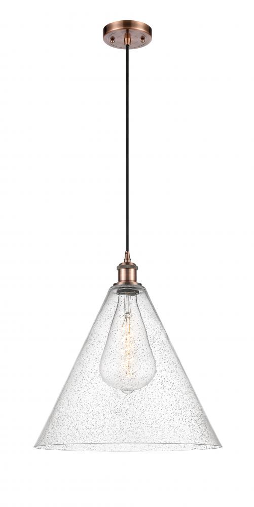 Berkshire - 1 Light - 16 inch - Antique Copper - Cord hung - Pendant