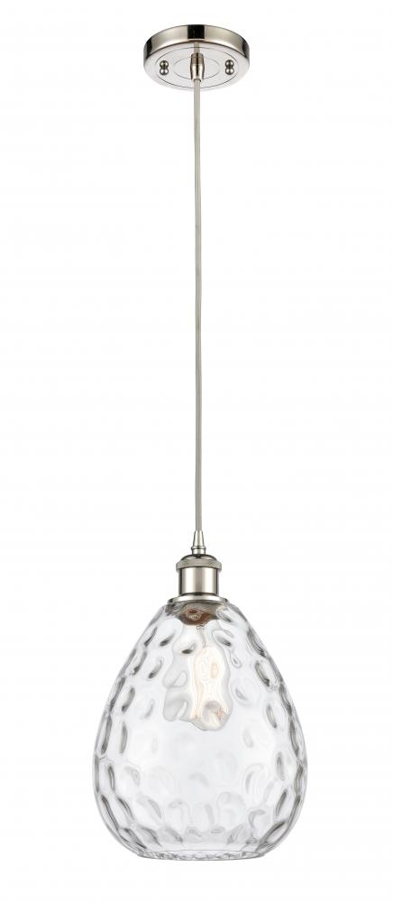 Waverly - 1 Light - 8 inch - Polished Nickel - Cord hung - Mini Pendant