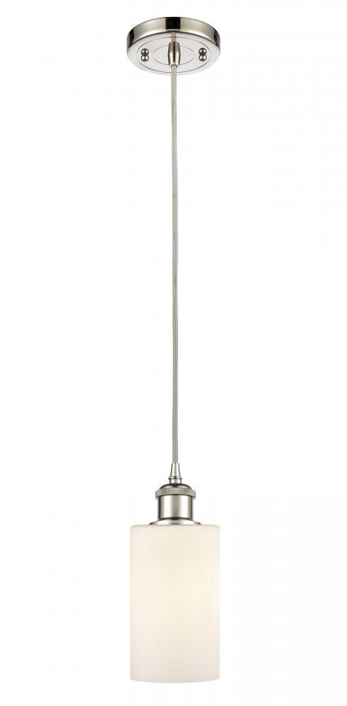 Clymer - 1 Light - 4 inch - Polished Nickel - Cord hung - Mini Pendant