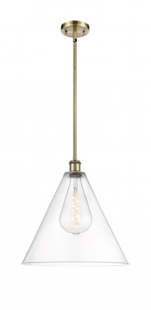 Berkshire - 1 Light - 16 inch - Antique Brass - Pendant