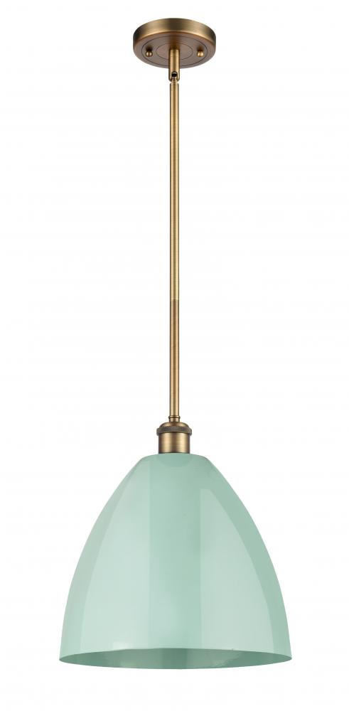 Plymouth - 1 Light - 12 inch - Brushed Brass - Pendant