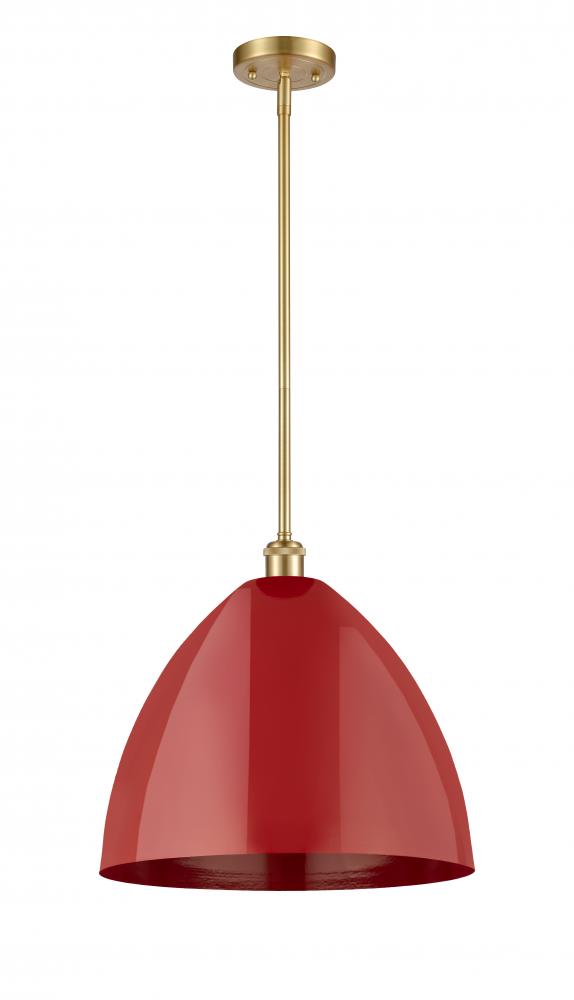 Plymouth - 1 Light - 16 inch - Satin Gold - Pendant