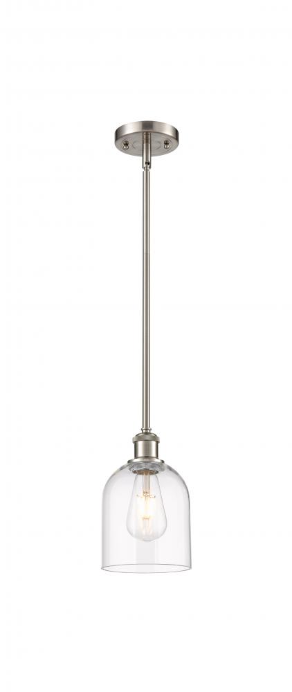 Bella - 1 Light - 6 inch - Brushed Satin Nickel - Mini Pendant