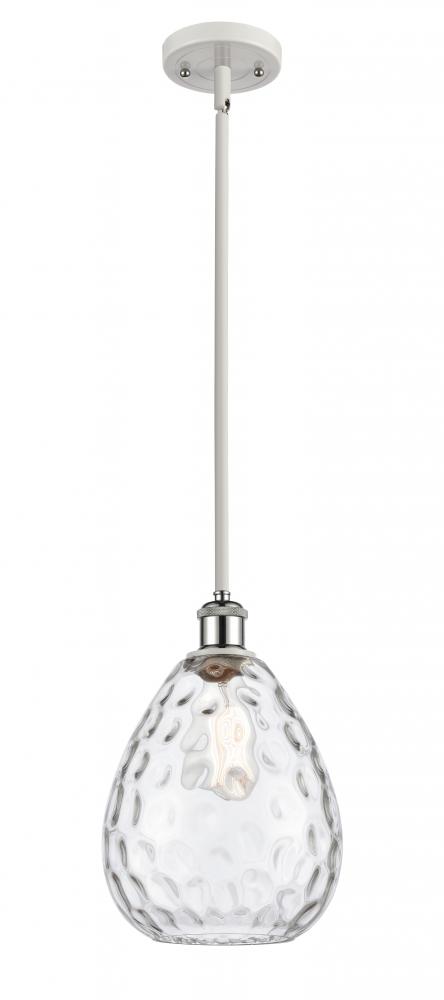 Waverly - 1 Light - 8 inch - White Polished Chrome - Mini Pendant