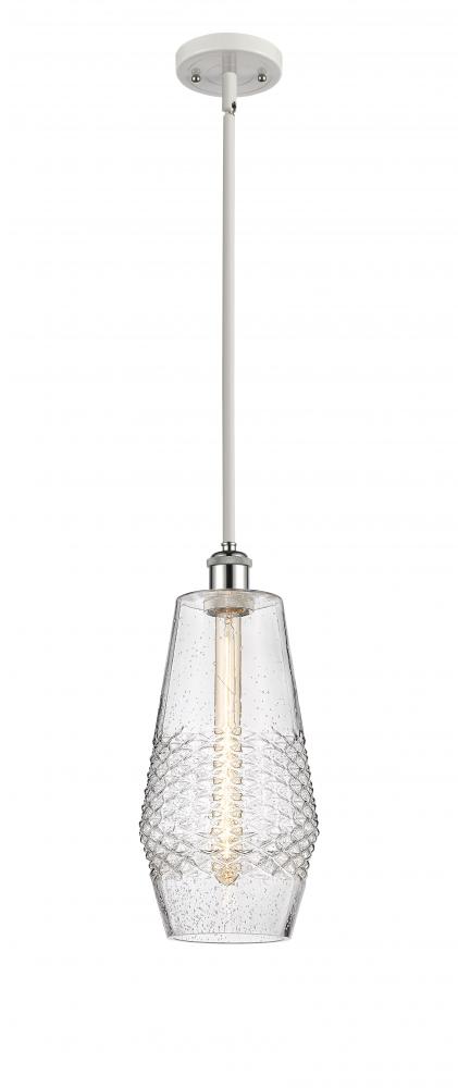 Windham - 1 Light - 7 inch - White Polished Chrome - Mini Pendant