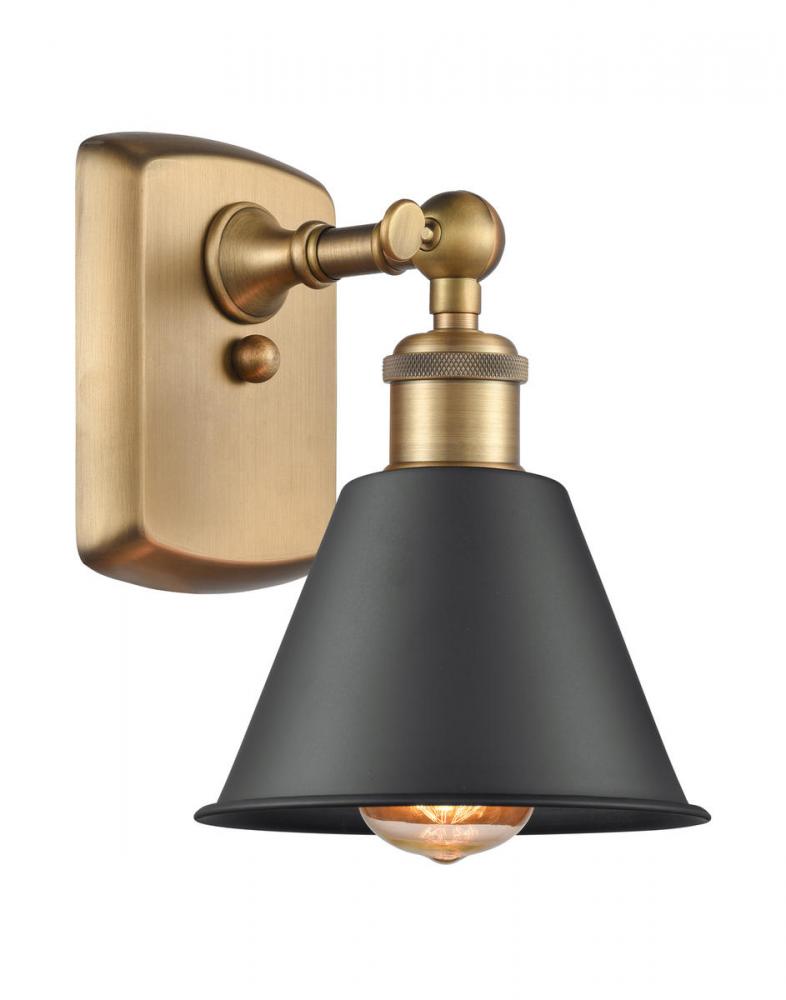 Smithfield - 1 Light - 7 inch - Brushed Brass - Sconce