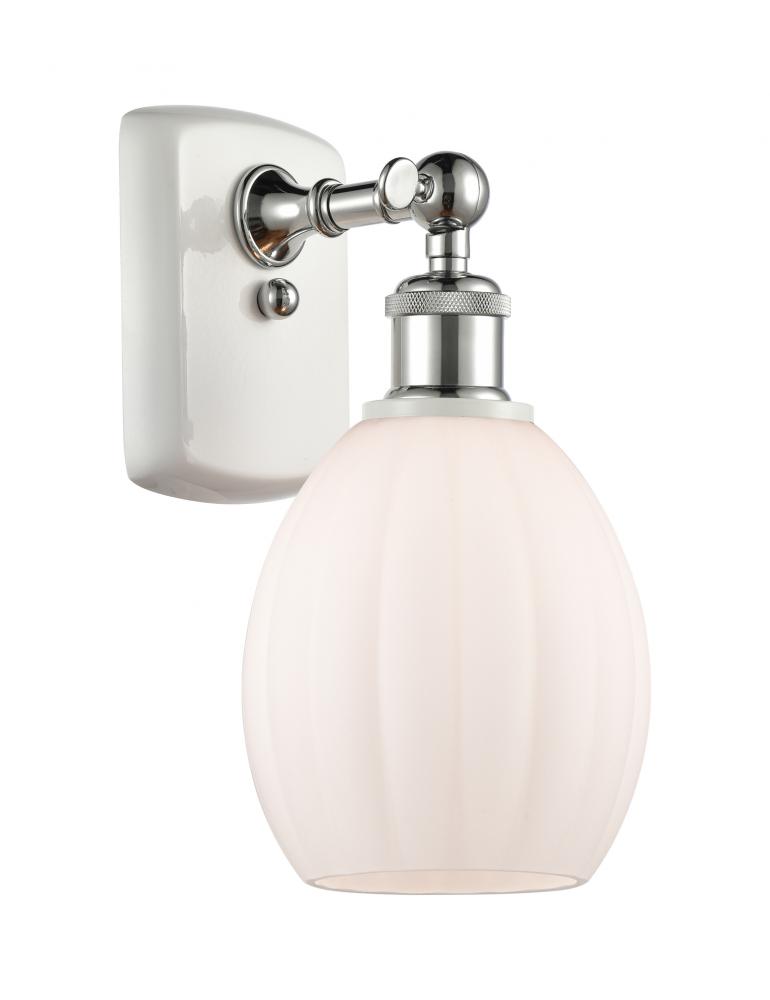 Eaton - 1 Light - 6 inch - White Polished Chrome - Sconce