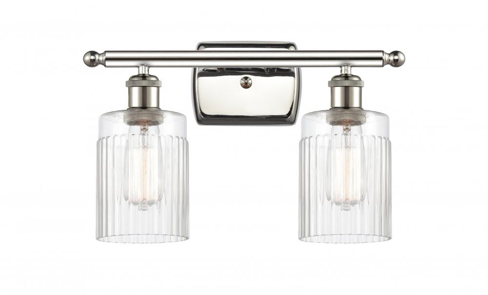 Hadley - 2 Light - 15 inch - Polished Nickel - Bath Vanity Light