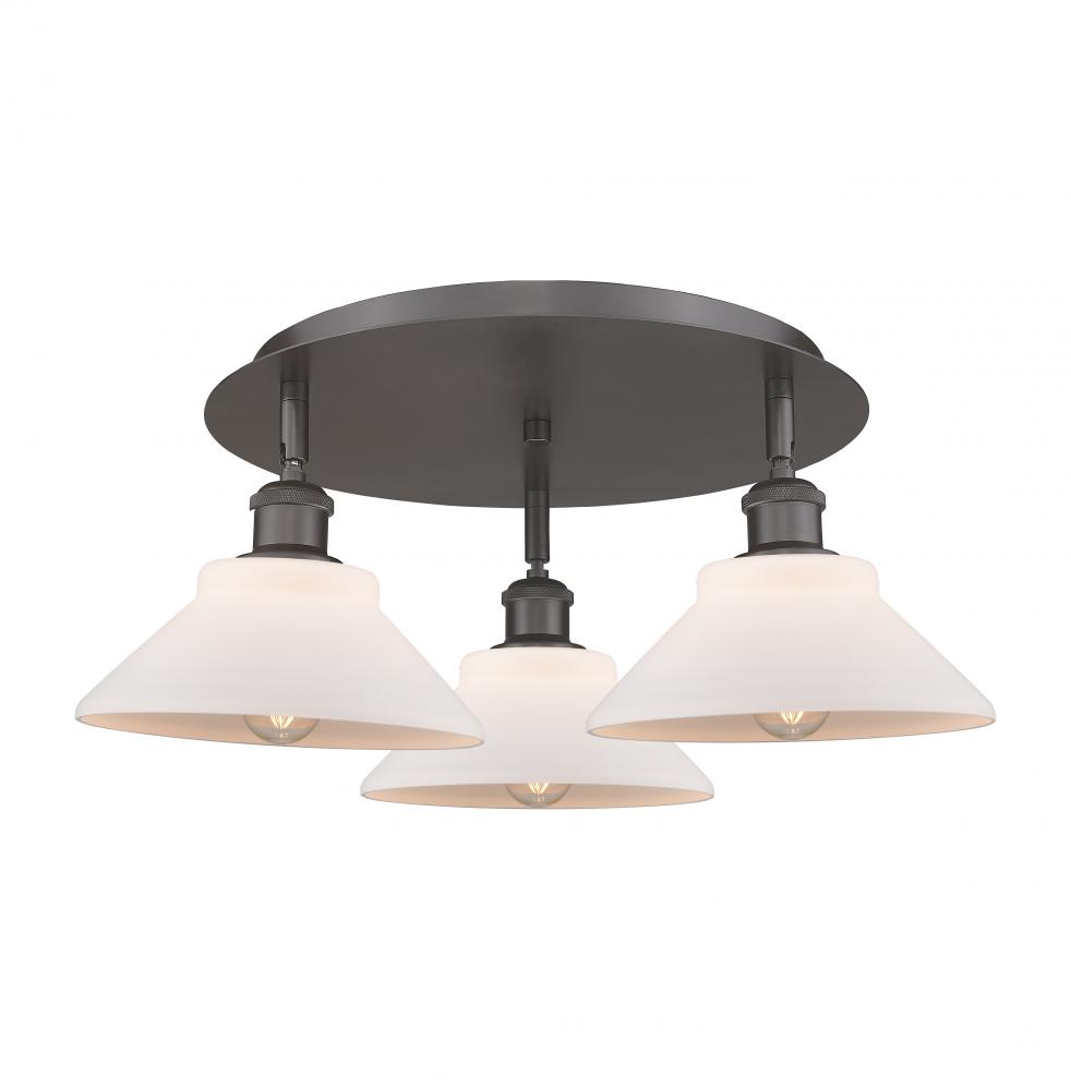 Orwell - 3 Light - 20 inch - Oil Rubbed Bronze - Flush Mount