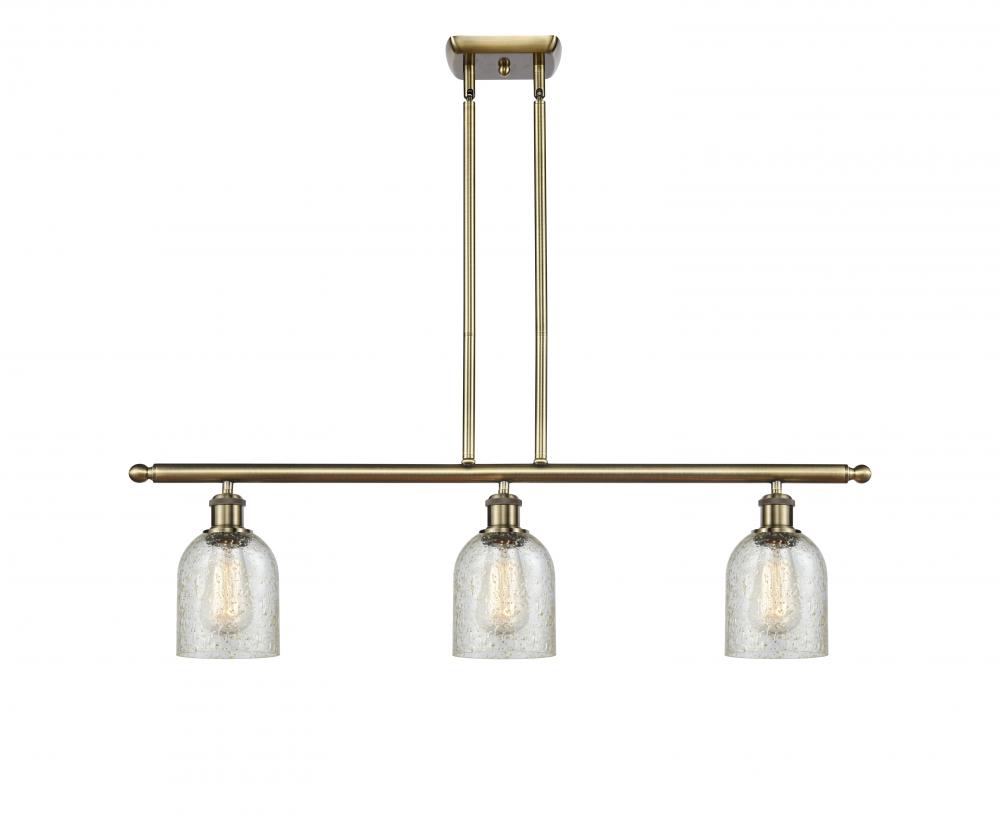 Caledonia - 3 Light - 36 inch - Antique Brass - Cord hung - Island Light