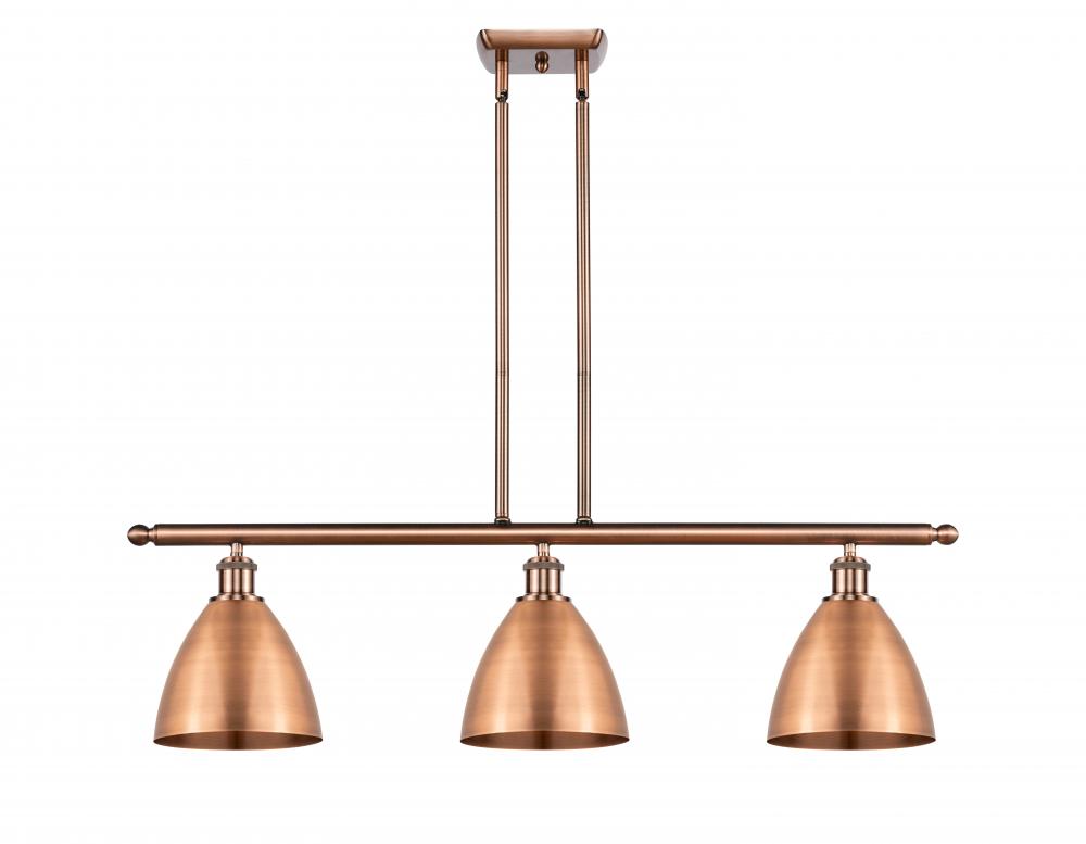 Bristol - 3 Light - 36 inch - Antique Copper - Cord hung - Island Light