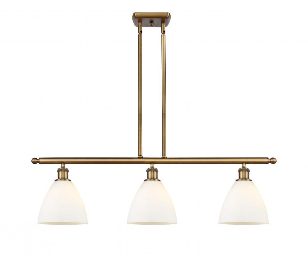 Bristol - 3 Light - 36 inch - Brushed Brass - Cord hung - Island Light