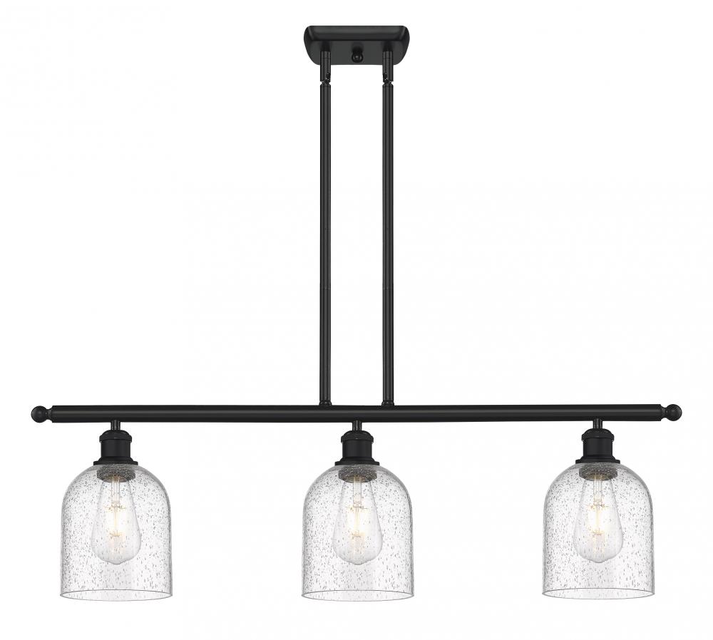 Bella - 3 Light - 36 inch - Matte Black - Cord hung - Island Light