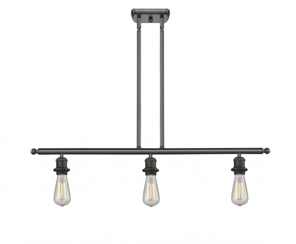 Bare Bulb - 3 Light - 36 inch - Oil Rubbed Bronze - Cord hung - Island Light