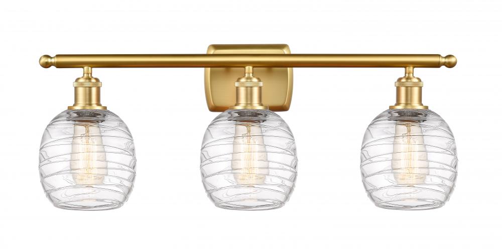 Belfast - 3 Light - 26 inch - Satin Gold - Bath Vanity Light