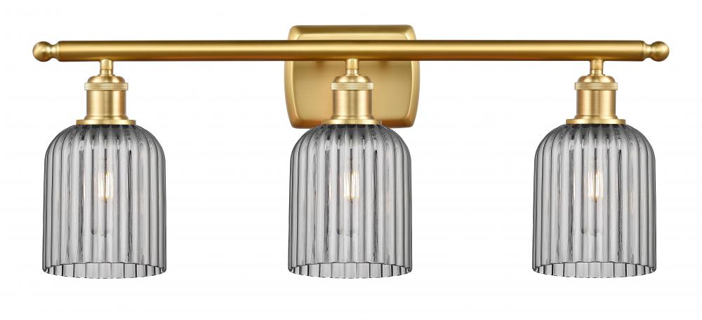 Bridal Veil - 3 Light - 25 inch - Satin Gold - Bath Vanity Light