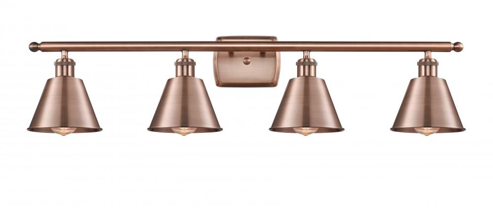 Smithfield - 4 Light - 37 inch - Antique Copper - Bath Vanity Light