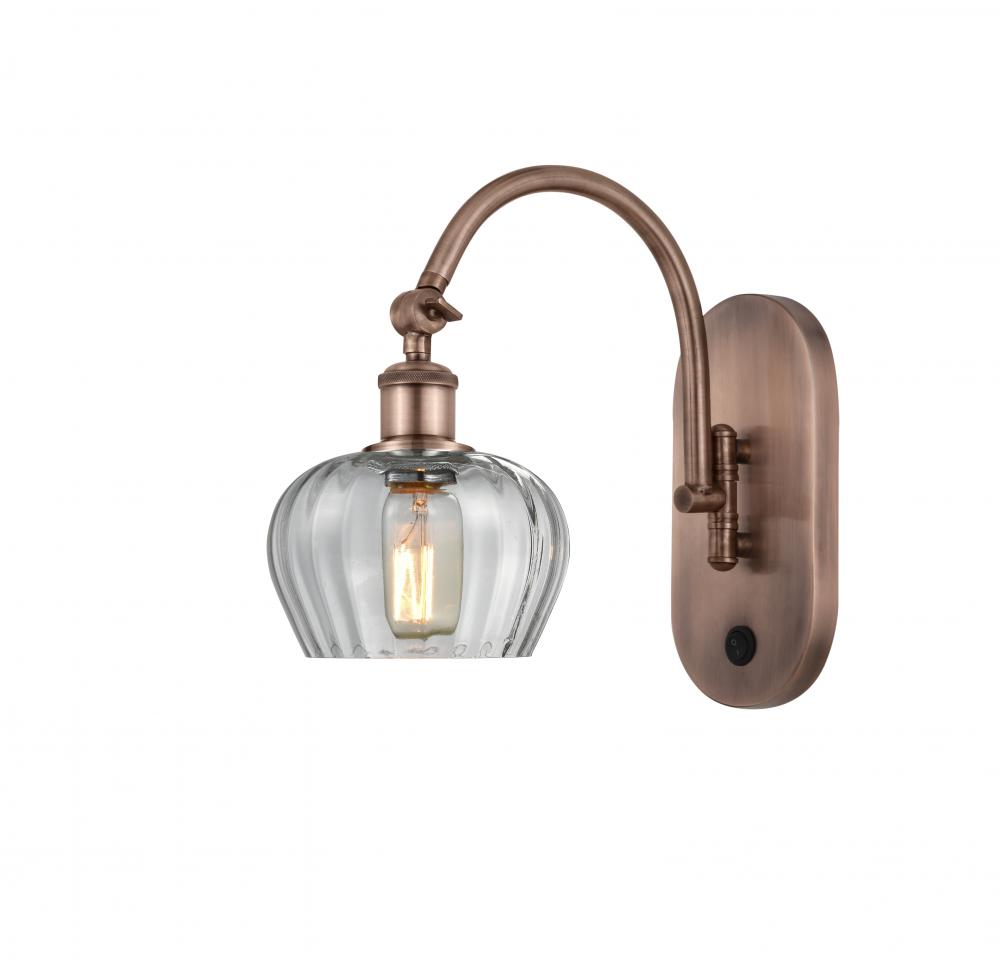 Fenton - 1 Light - 7 inch - Antique Copper - Sconce