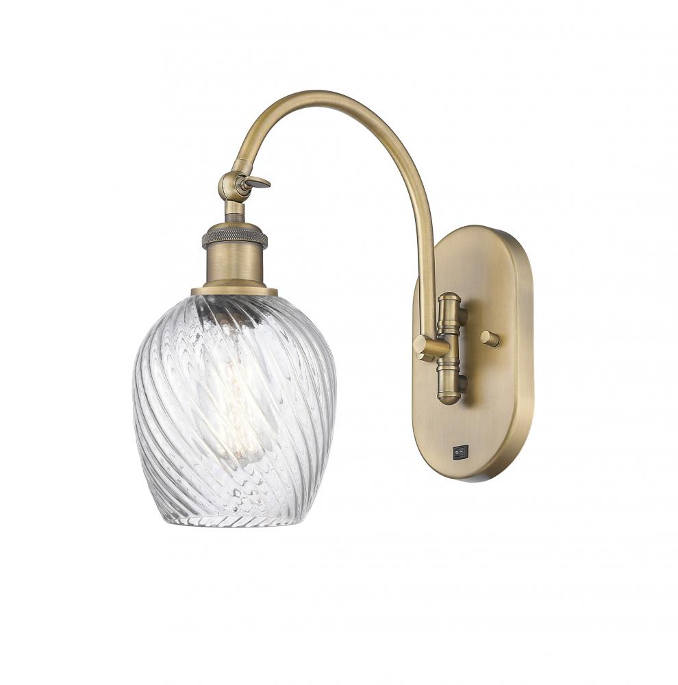 Salina - 1 Light - 6 inch - Brushed Brass - Sconce