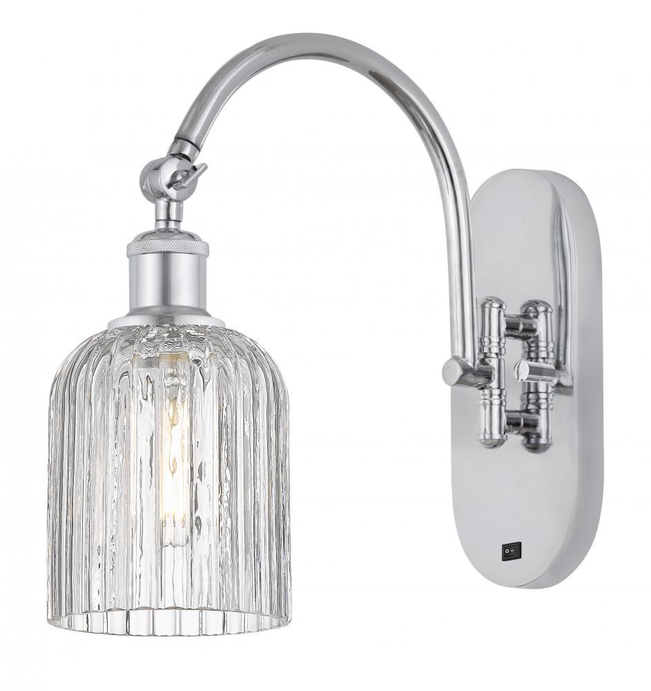 Bridal Veil - 1 Light - 5 inch - Polished Chrome - Sconce