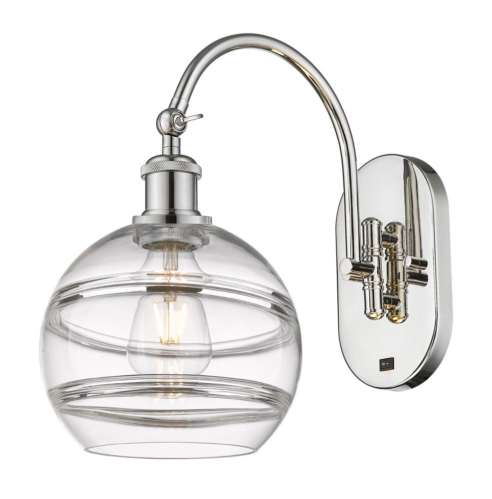 Rochester - 1 Light - 8 inch - Polished Nickel - Sconce