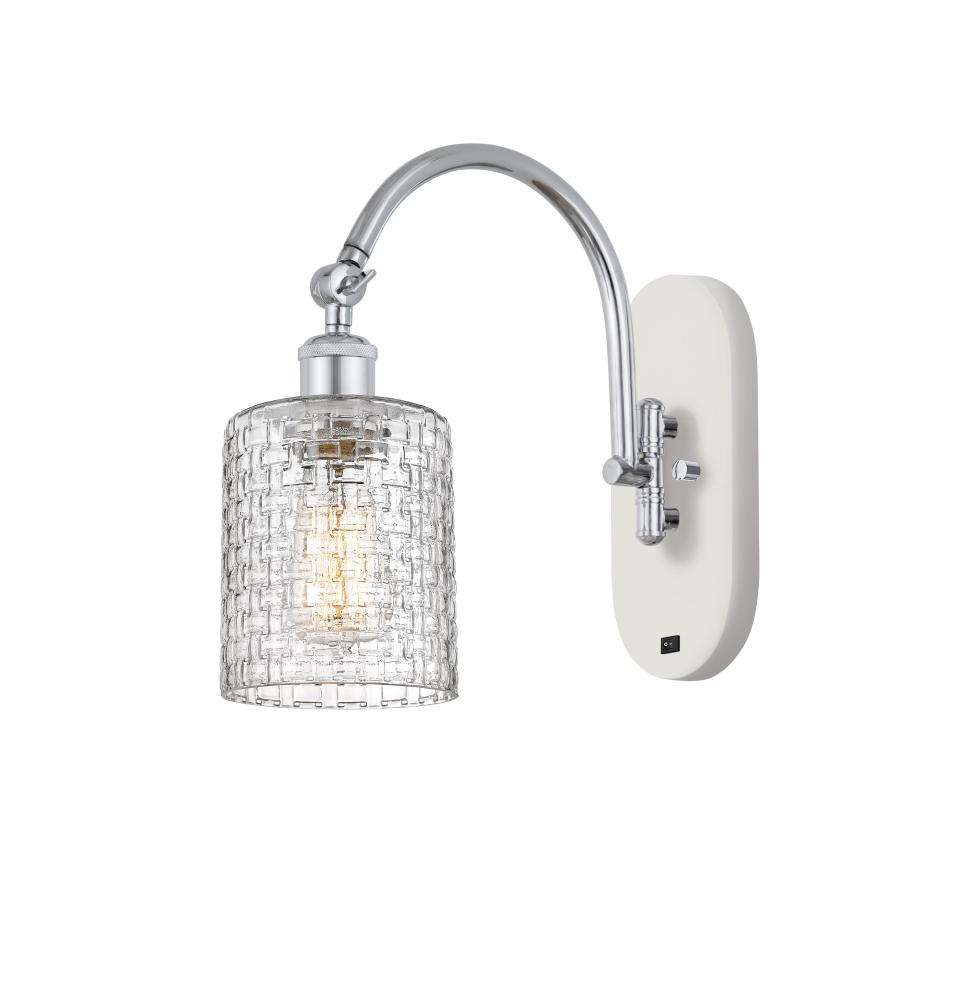 Cobbleskill - 1 Light - 5 inch - White Polished Chrome - Sconce