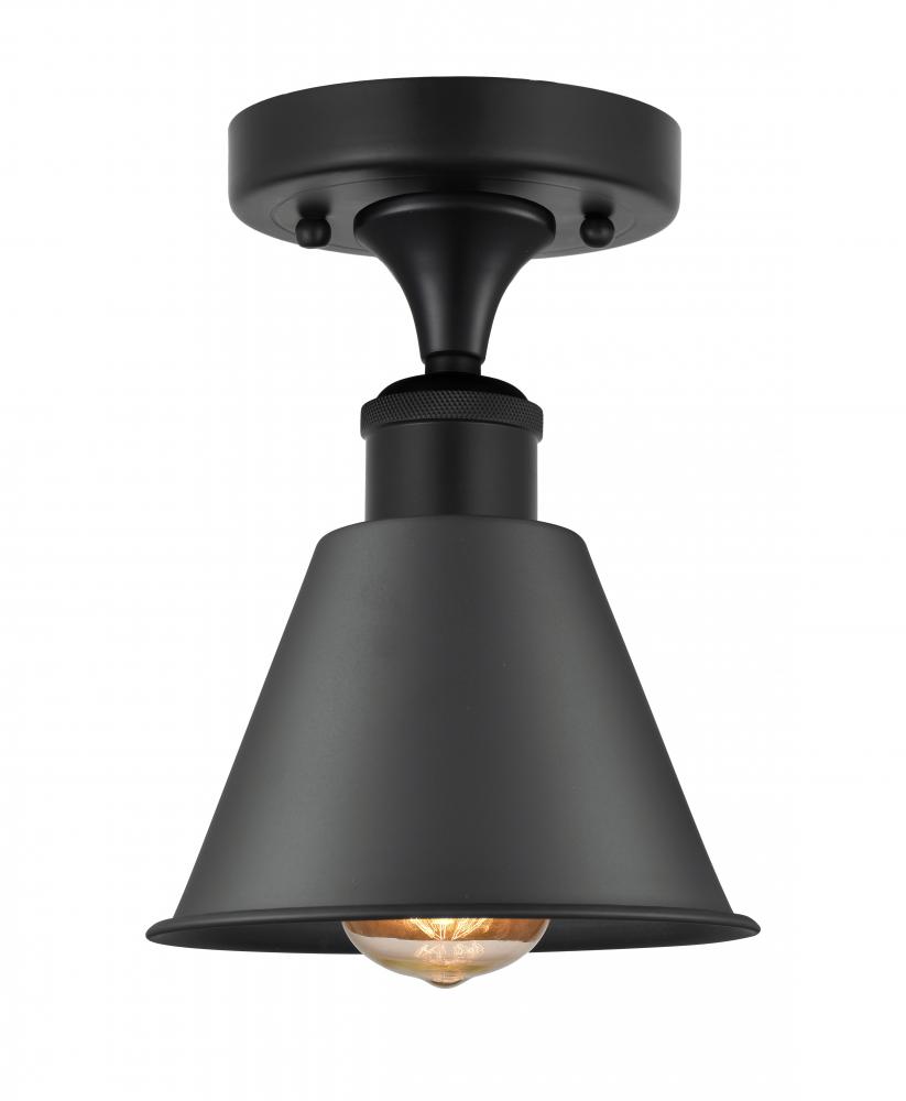 Smithfield - 1 Light - 7 inch - Matte Black - Semi-Flush Mount