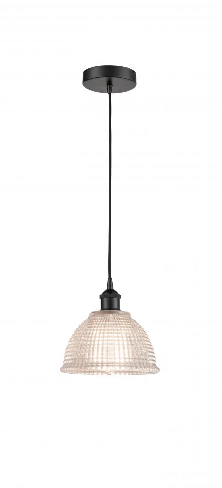 Arietta - 1 Light - 8 inch - Matte Black - Cord hung - Mini Pendant