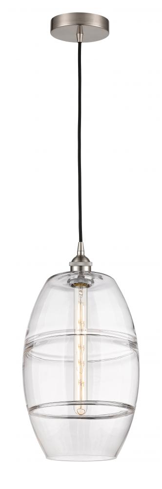 Vaz - 1 Light - 10 inch - Brushed Satin Nickel - Cord hung - Mini Pendant