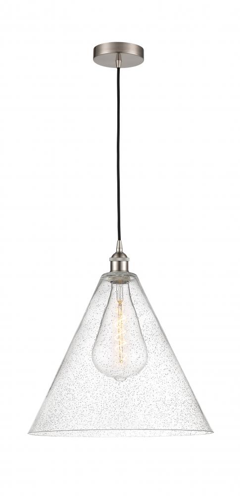 Berkshire - 1 Light - 16 inch - Brushed Satin Nickel - Cord hung - Pendant