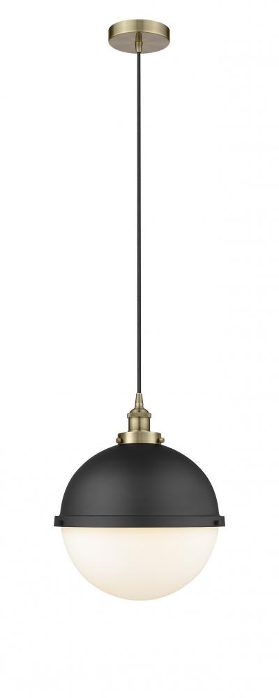 Hampden - 1 Light - 13 inch - Black Antique Brass - Cord hung - Pendant