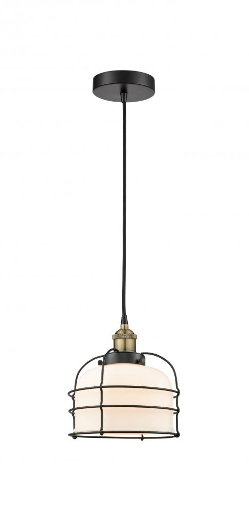 Bell Cage - 1 Light - 9 inch - Brushed Brass - Mini Pendant