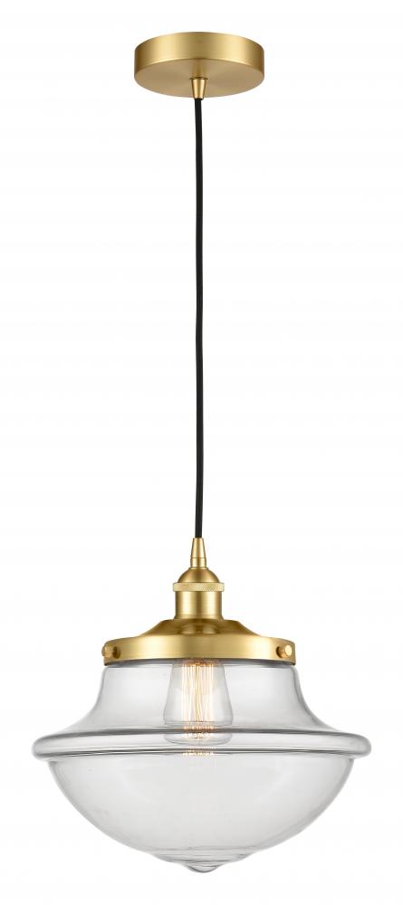 Oxford - 1 Light - 12 inch - Satin Gold - Mini Pendant