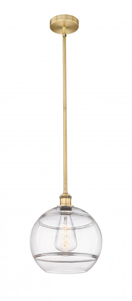 Rochester - 1 Light - 12 inch - Brushed Brass - Cord hung - Mini Pendant