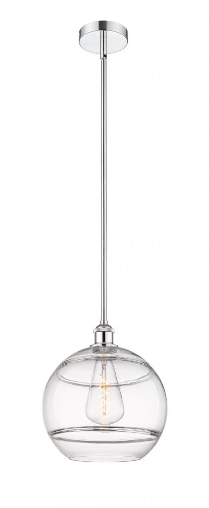 Rochester - 1 Light - 12 inch - Polished Chrome - Cord hung - Mini Pendant