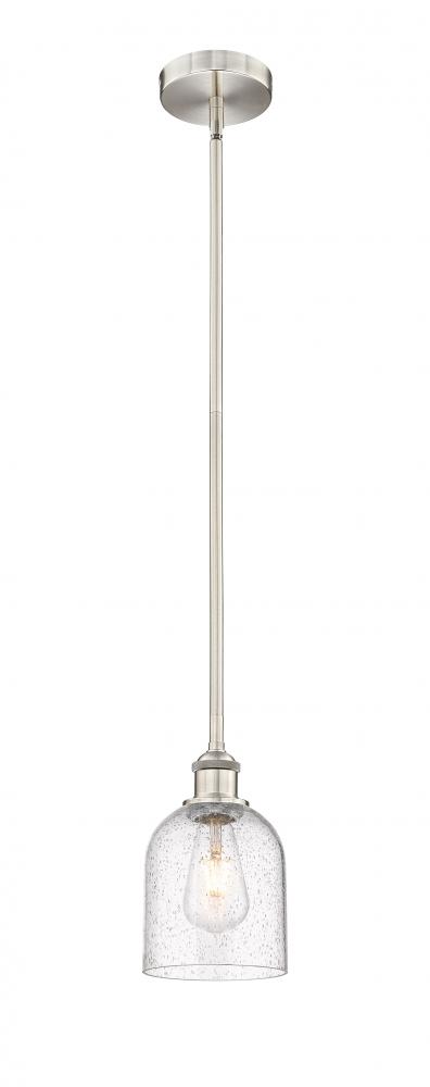 Bella - 1 Light - 6 inch - Brushed Satin Nickel - Cord hung - Mini Pendant