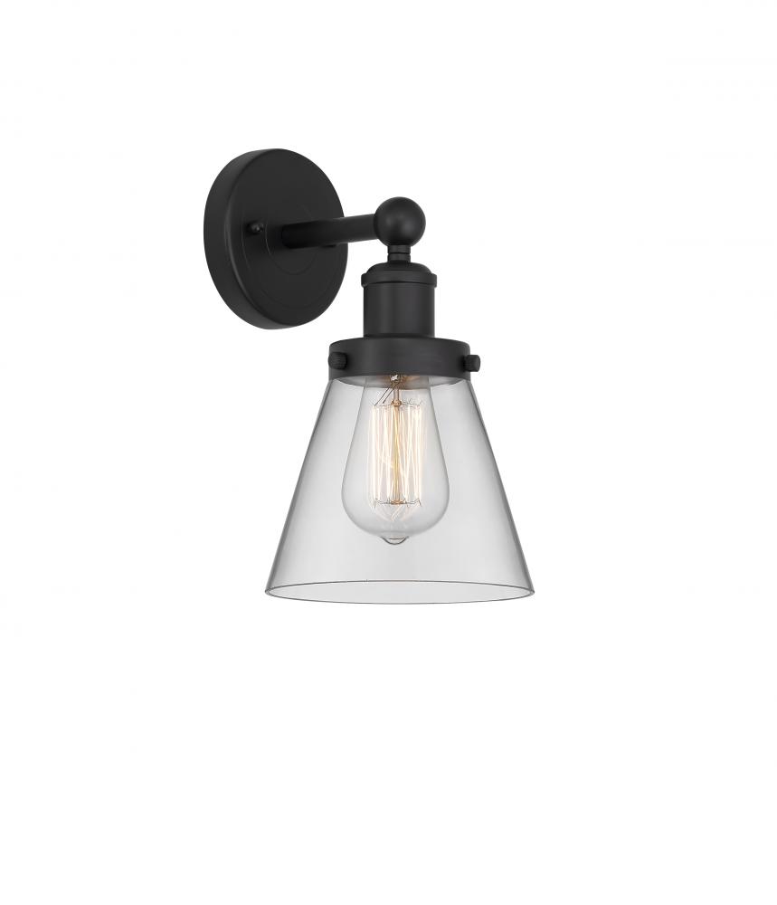 Cone - 1 Light - 6 inch - Matte Black - Sconce