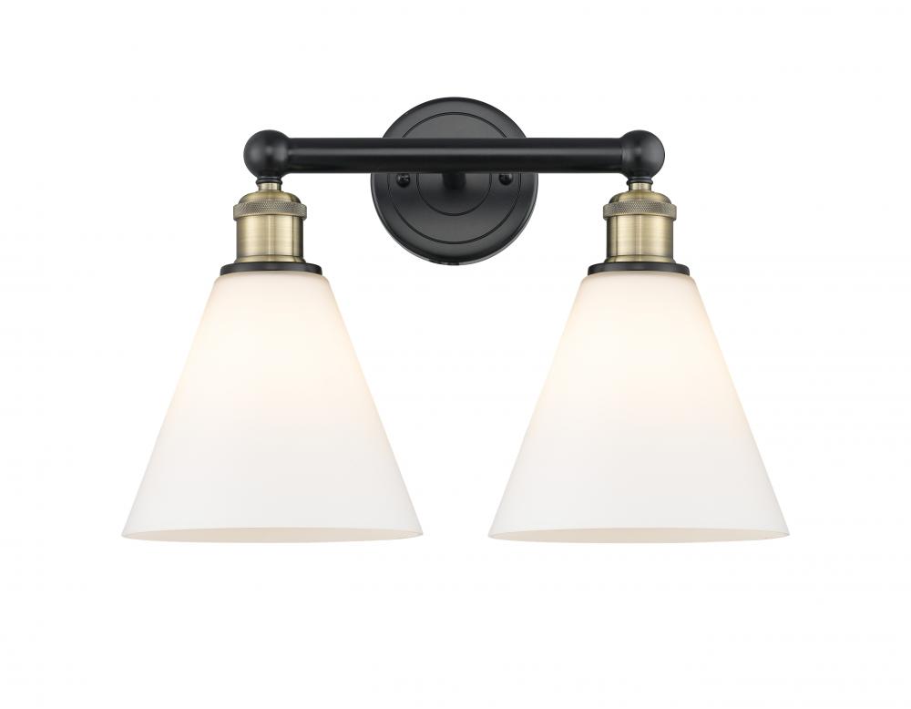 Berkshire - 2 Light - 17 inch - Black Antique Brass - Bath Vanity Light