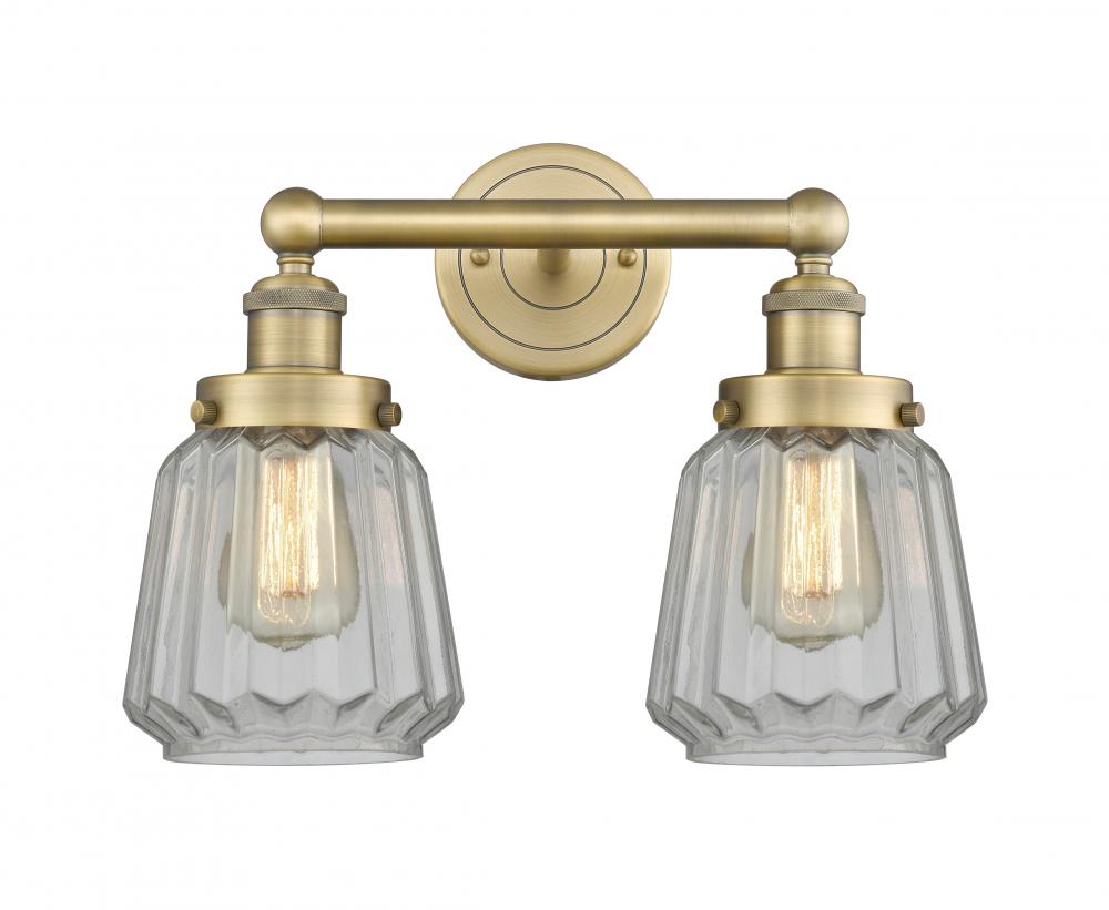 Chatham - 2 Light - 16 inch - Brushed Brass - Bath Vanity Light