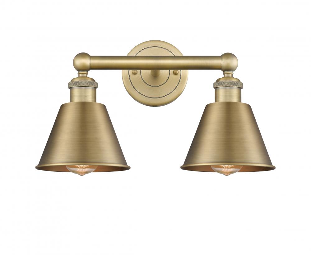 Smithfield - 2 Light - 16 inch - Brushed Brass - Bath Vanity Light