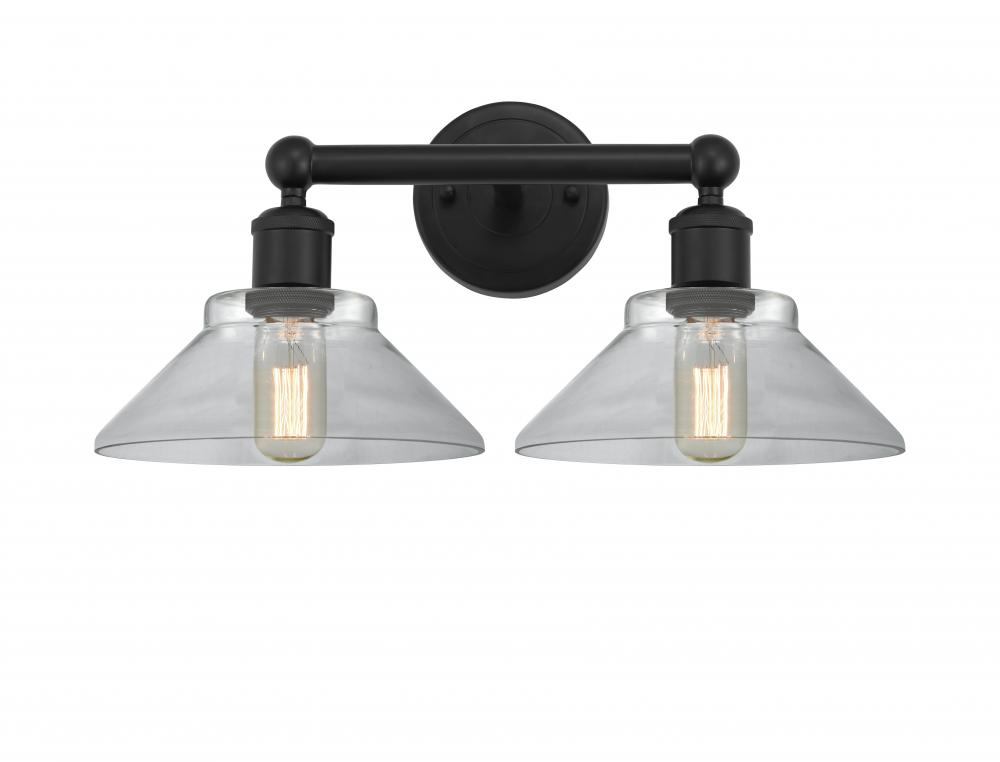 Orwell - 2 Light - 17 inch - Matte Black - Bath Vanity Light