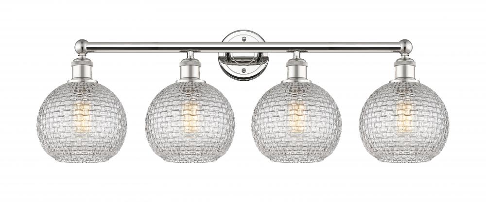 Athens - 4 Light - 35 inch - Polished Nickel - Bath Vanity Light