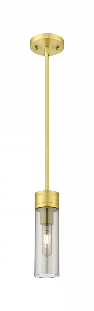 Boreas - 1 Light - 3 inch - Satin Gold - Stem Hung - Mini Pendant