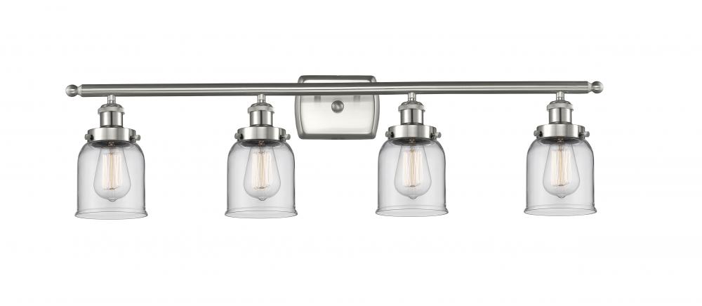 Bell - 4 Light - 36 inch - Brushed Satin Nickel - Bath Vanity Light