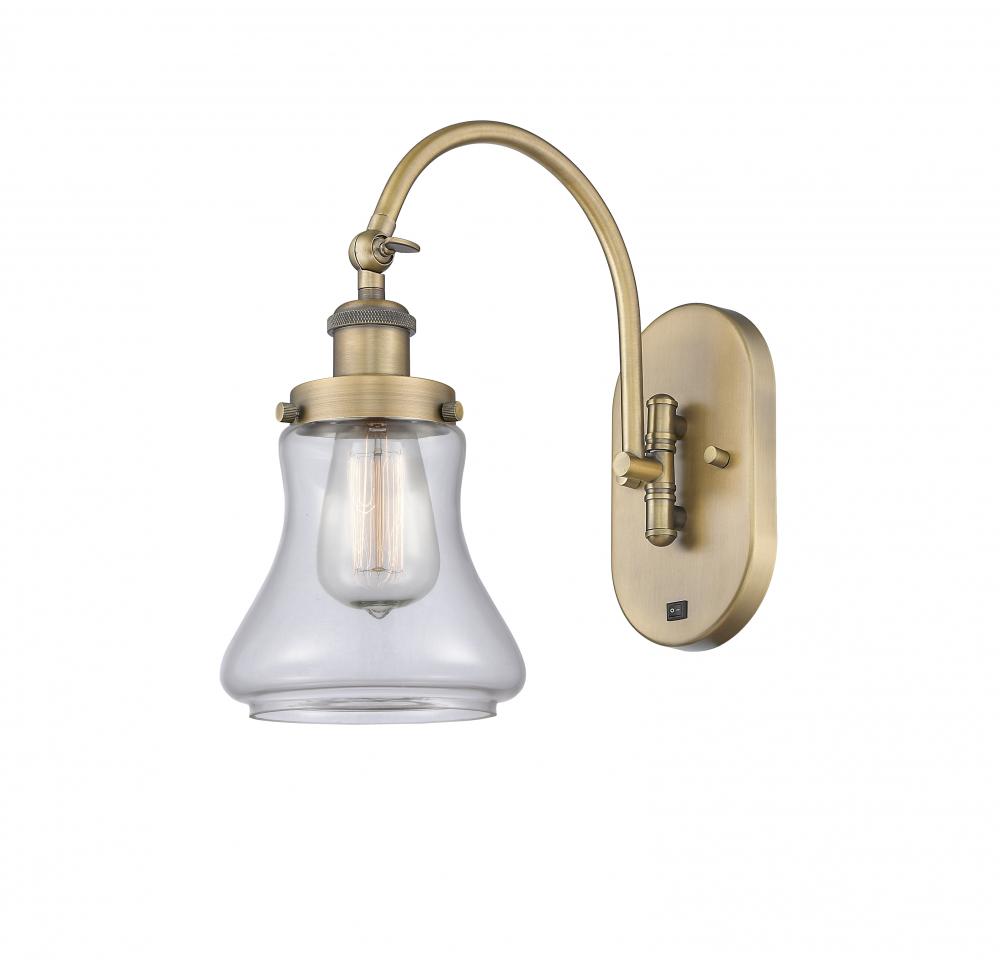 Bellmont - 1 Light - 7 inch - Brushed Brass - Sconce