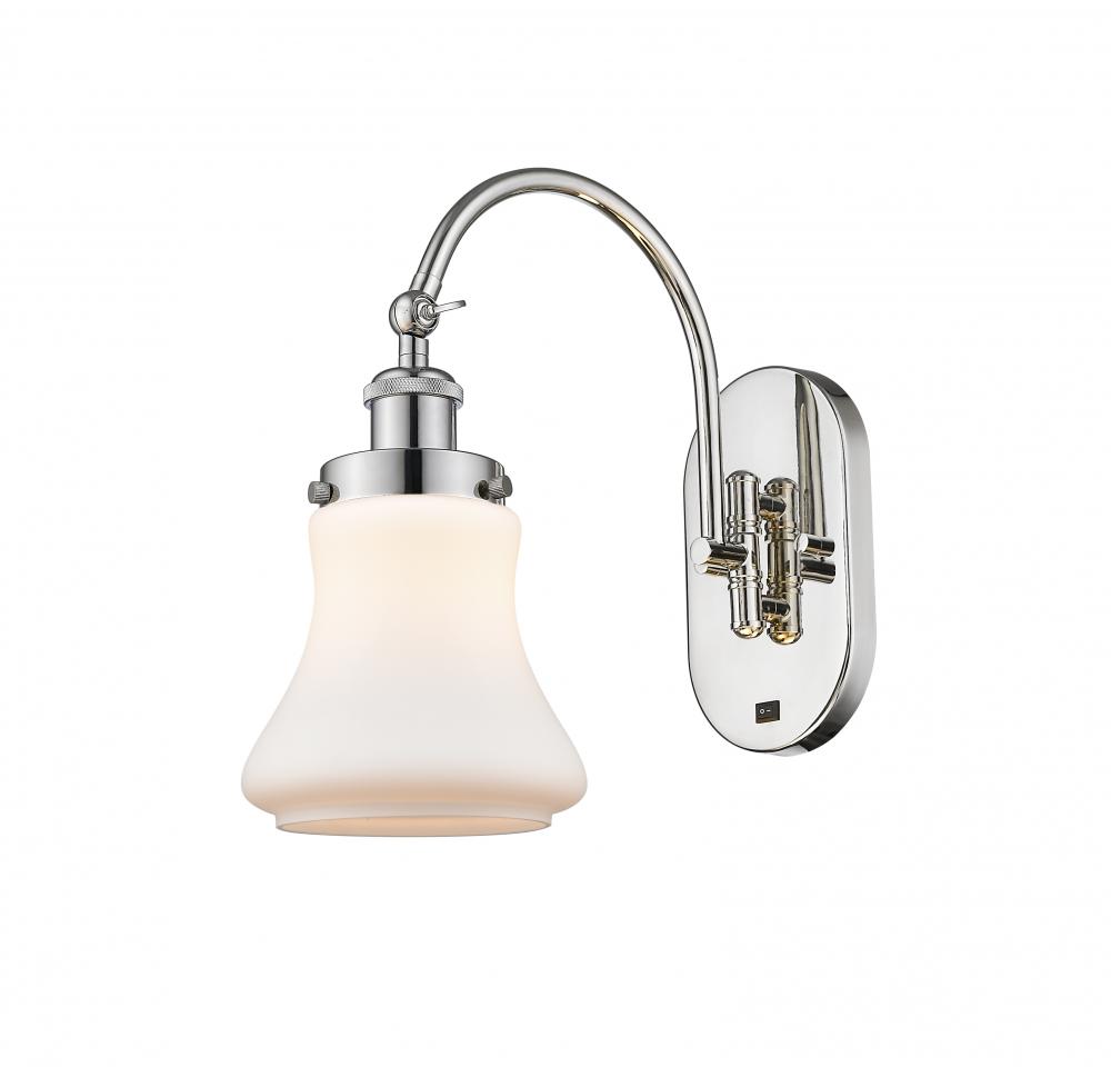 Bellmont - 1 Light - 7 inch - Polished Nickel - Sconce