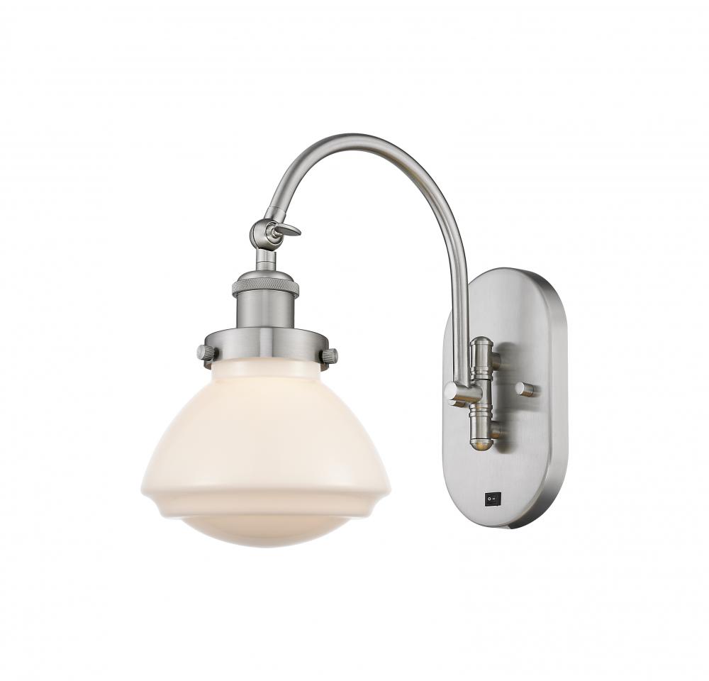 Olean - 1 Light - 7 inch - Brushed Satin Nickel - Sconce