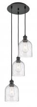 Innovations Lighting 113B-3P-BK-G558-6SDY - Bella - 3 Light - 12 inch - Matte Black - Cord hung - Multi Pendant