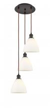 Innovations Lighting 113B-3P-OB-GBD-751 - Bristol - 3 Light - 14 inch - Oil Rubbed Bronze - Cord Hung - Multi Pendant