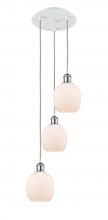 Innovations Lighting 113B-3P-WPC-G101 - Belfast - 3 Light - 13 inch - White Polished Chrome - Cord Hung - Multi Pendant